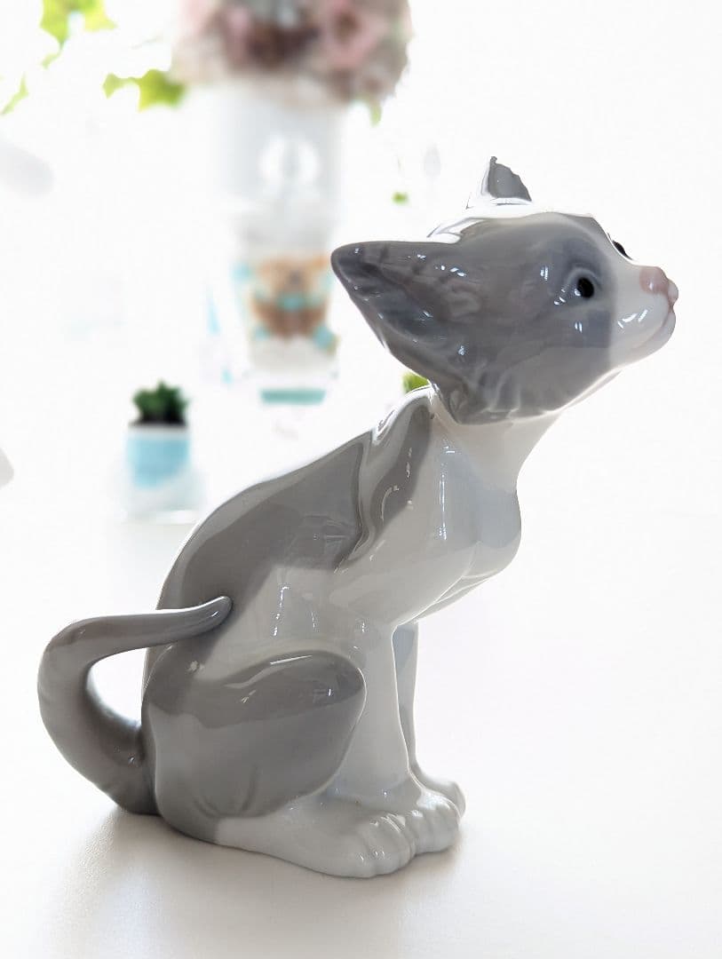 リヤドロ 猫 置物