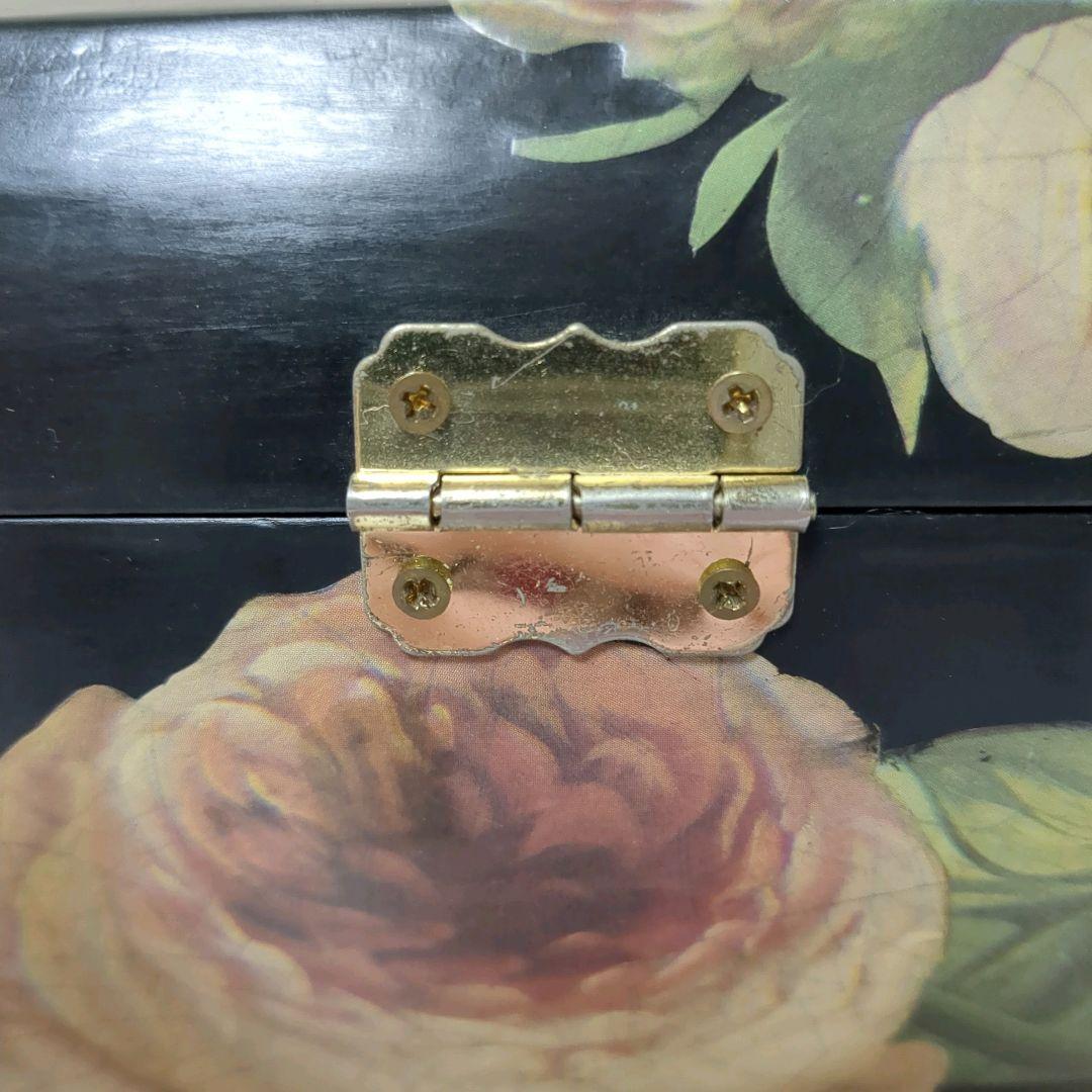 専用オーダーメイド　アンティーク調　木製　バニティバッグハンドバッグデコパージュ