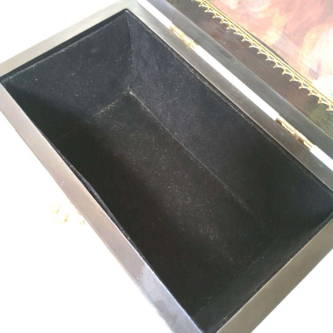 専用オーダーメイド　アンティーク調　木製　バニティバッグハンドバッグデコパージュ