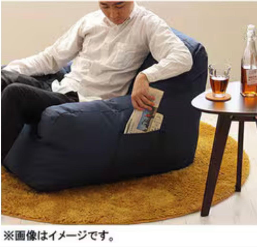 ヤマソロ 83-830 LIBREST 圧縮ウレタン　ソファ1P ネイビー