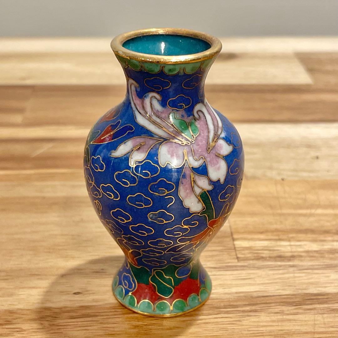 【レア】七宝焼　花瓶　中国古美術