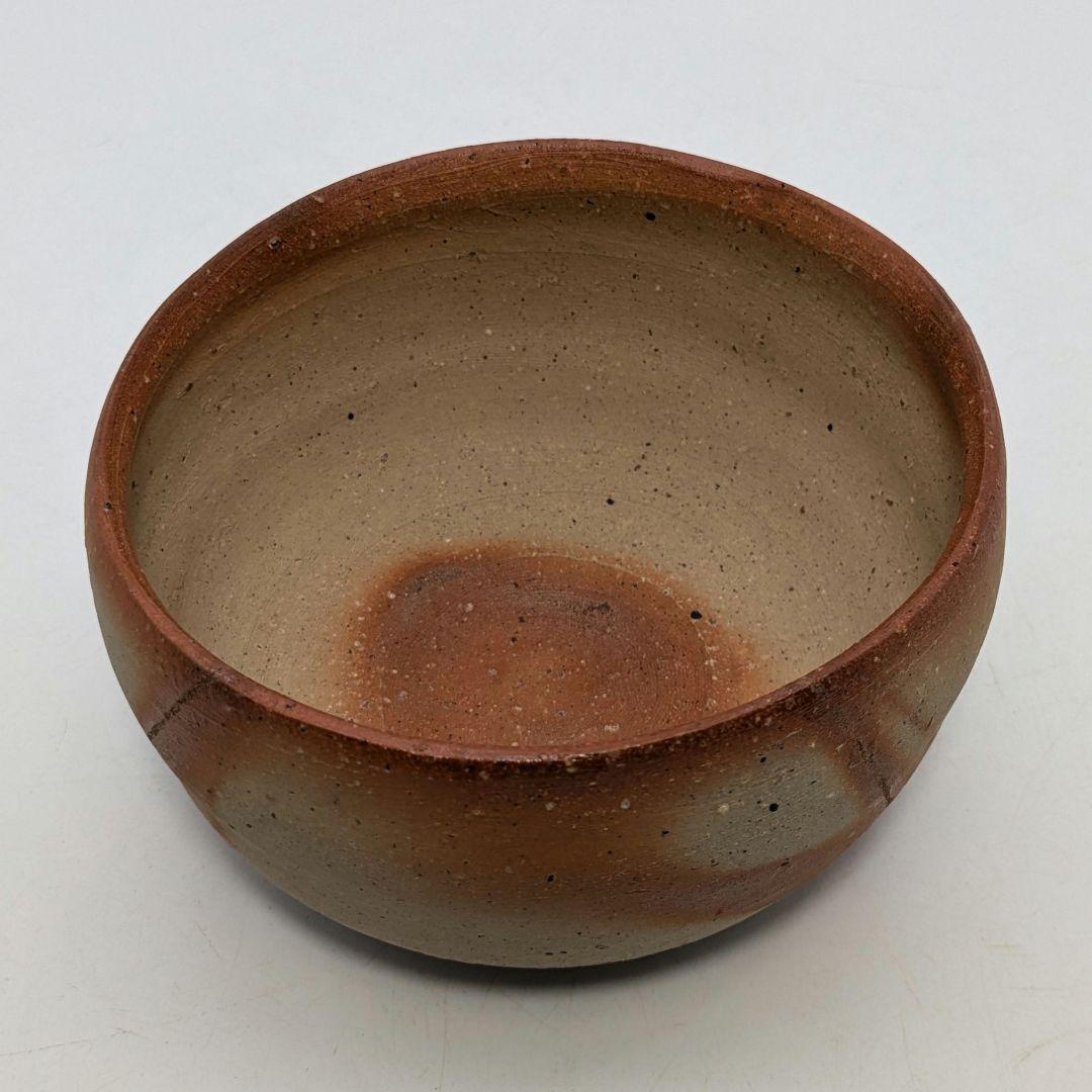 初代森陶岳 備前焼 緋襷茶盌 合箱合布 折松葉印 抹茶碗 抹茶茶碗 茶道具 茶器