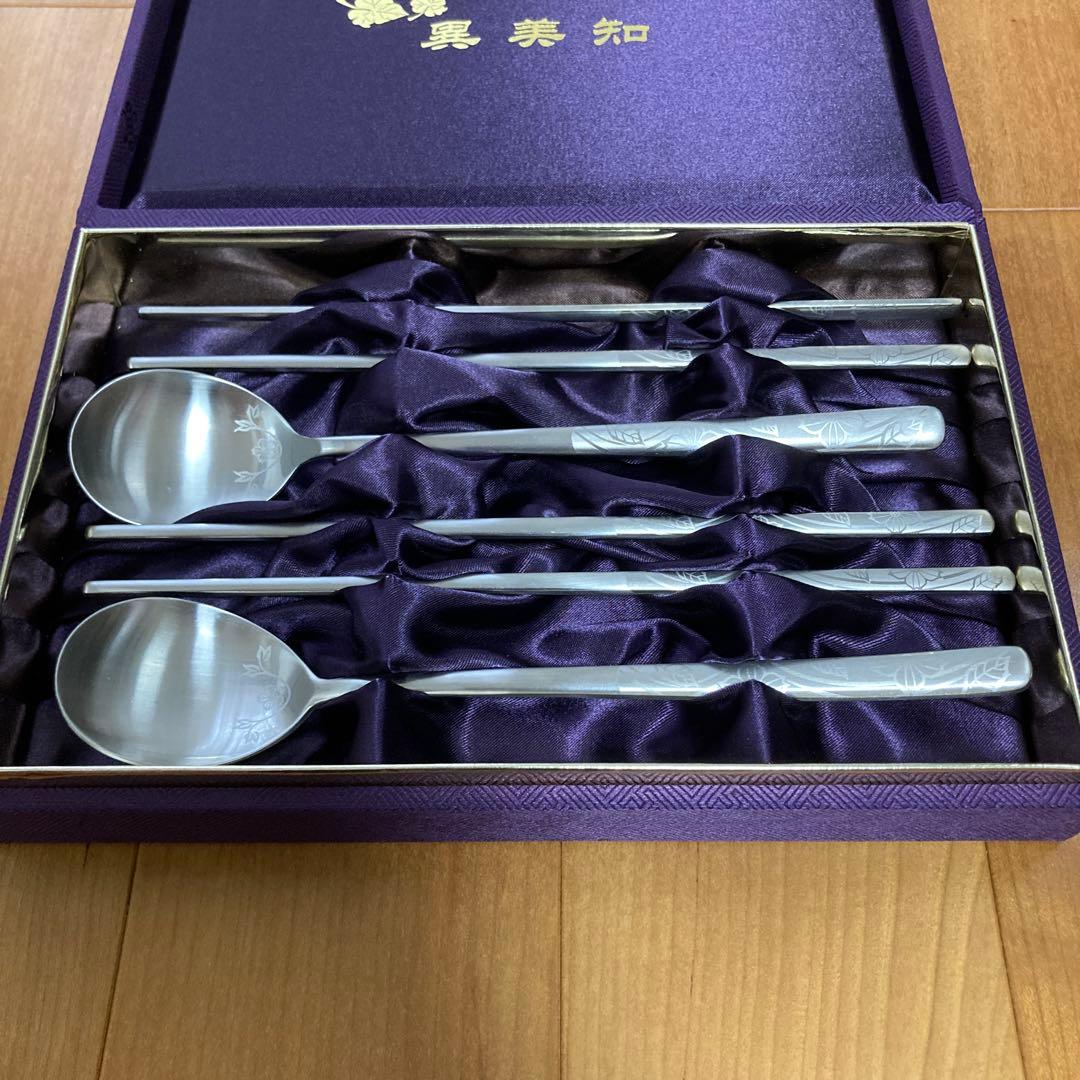 【値下げ】カトラリースプーン箸　韓国の伝統的な手作り食器