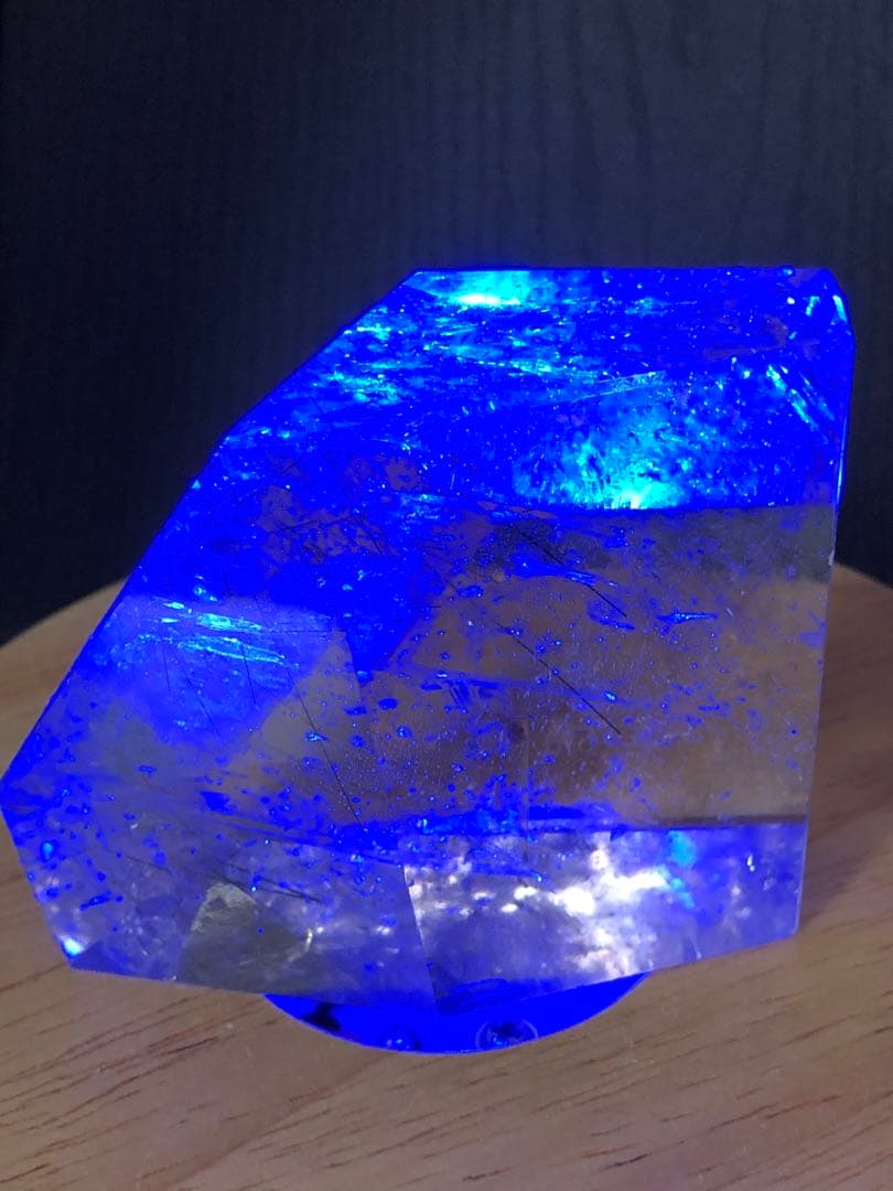 ❤️レア　虹入り　黒針水晶　透明度抜群　高品質　　ブラックルチルクォーツ ルース