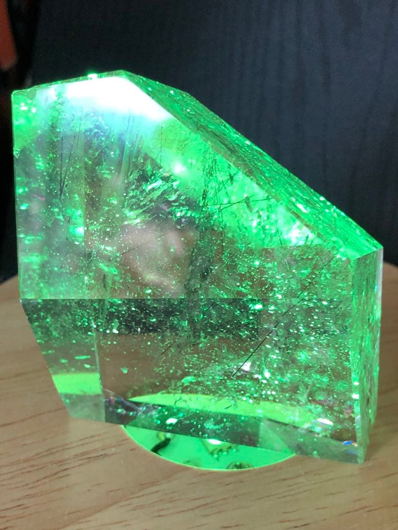 ❤️レア　虹入り　黒針水晶　透明度抜群　高品質　　ブラックルチルクォーツ ルース