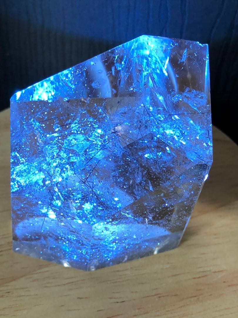❤️レア　虹入り　黒針水晶　透明度抜群　高品質　　ブラックルチルクォーツ ルース