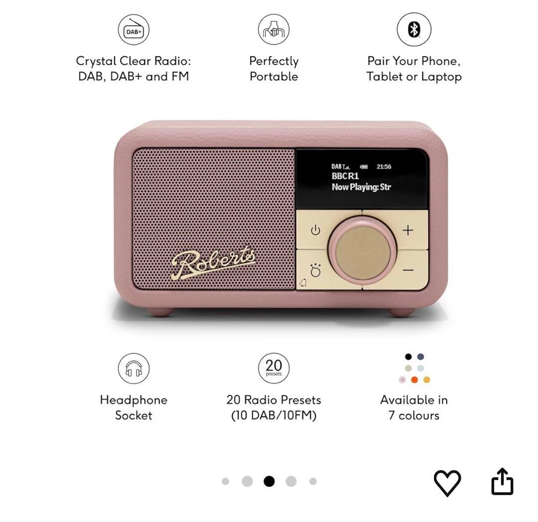 スピーカー・ウーファー Roberts Revival PETITE2 FM/DAB/DAB