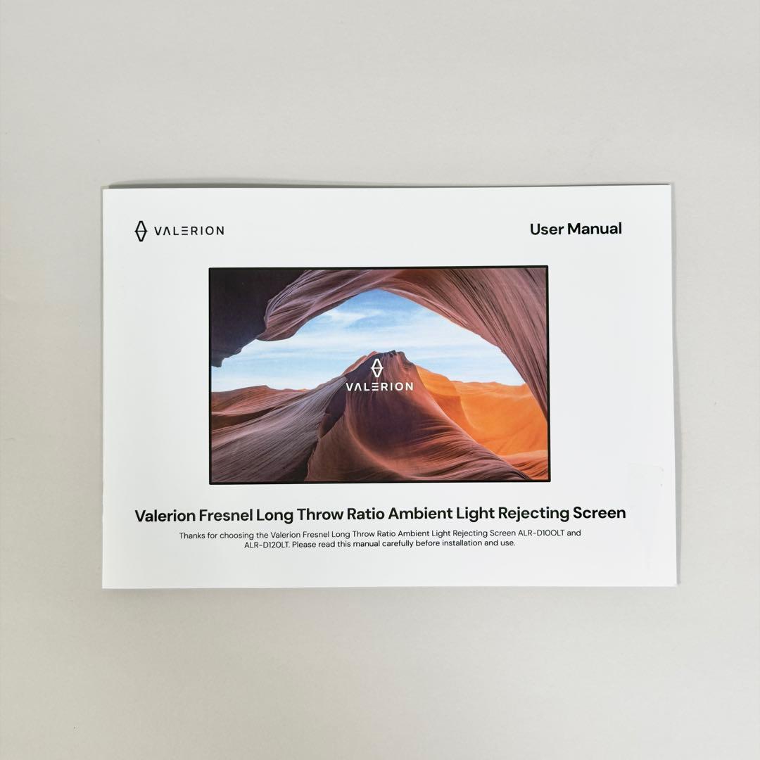 Valerion 100インチ フレネル ALR プロジェクター スクリーン