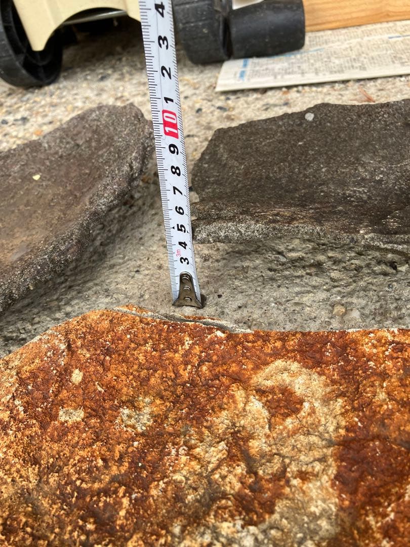 ◉石盆栽鉢　鞍馬石その他5個 松柏類、雑木類、長寿梅、山野草等の石付き盆栽に