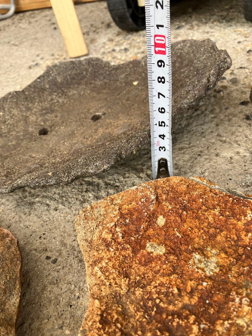 ◉石盆栽鉢　鞍馬石その他5個 松柏類、雑木類、長寿梅、山野草等の石付き盆栽に