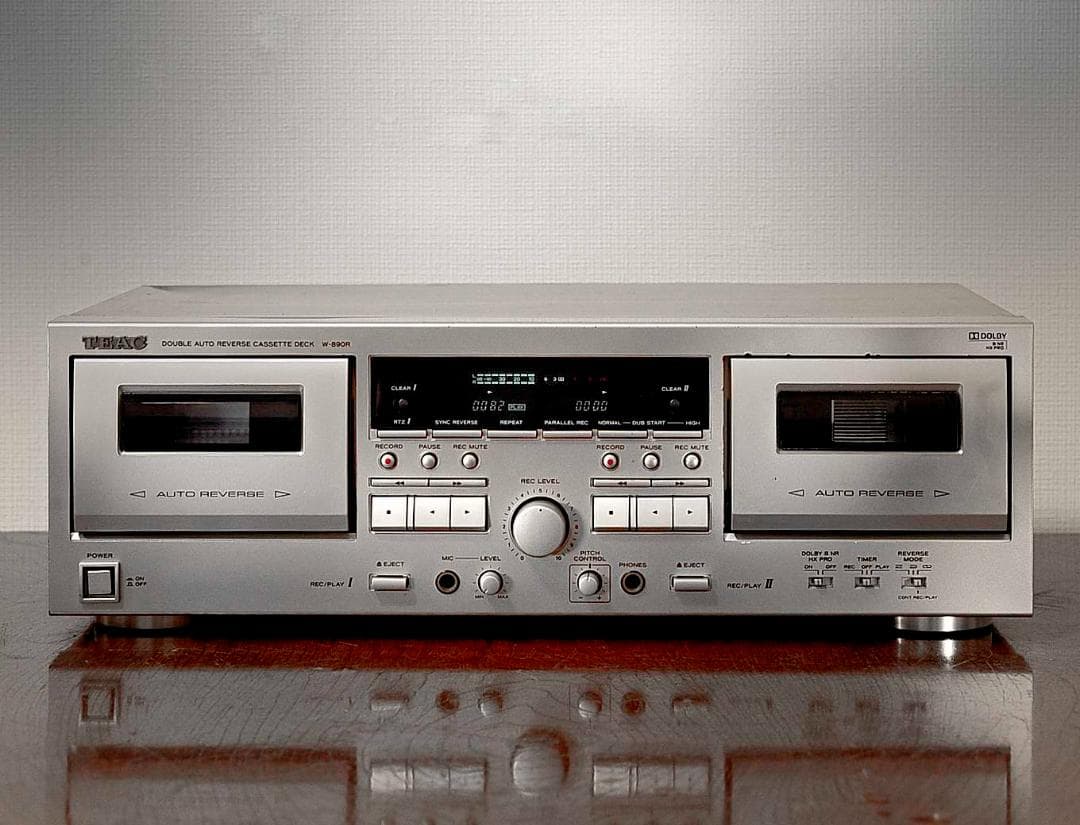 ★TEAC DOUBLE CASSETTE DECK W-890R ♪
