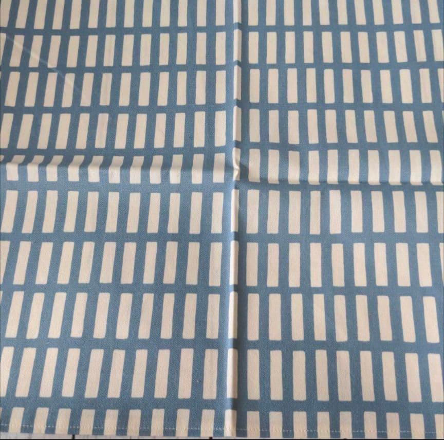 ハンドメイド　ランチョンマット　格子柄　40×60　水色　2種　2枚　 入園入学