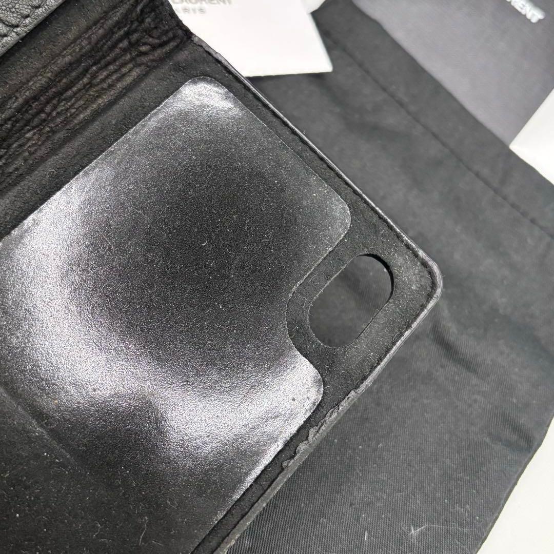 YVES SAINTLAURENT☆iPhone XS MAXスマホカバー手帳型