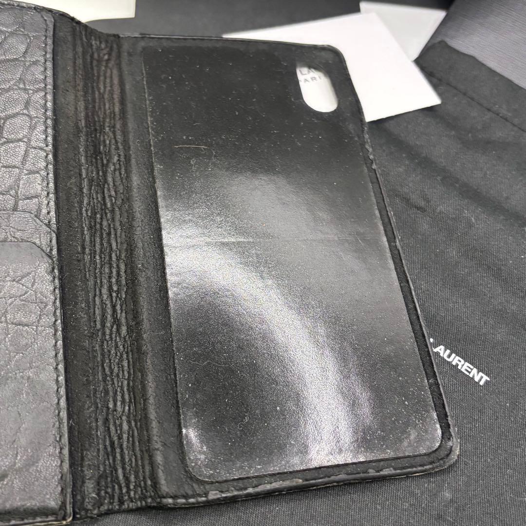YVES SAINTLAURENT☆iPhone XS MAXスマホカバー手帳型