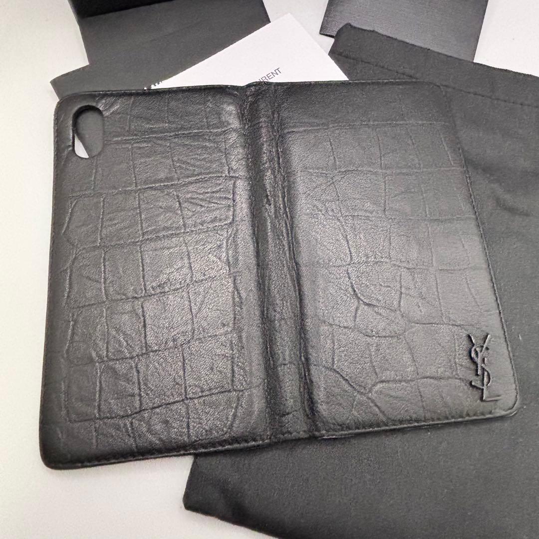 YVES SAINTLAURENT☆iPhone XS MAXスマホカバー手帳型