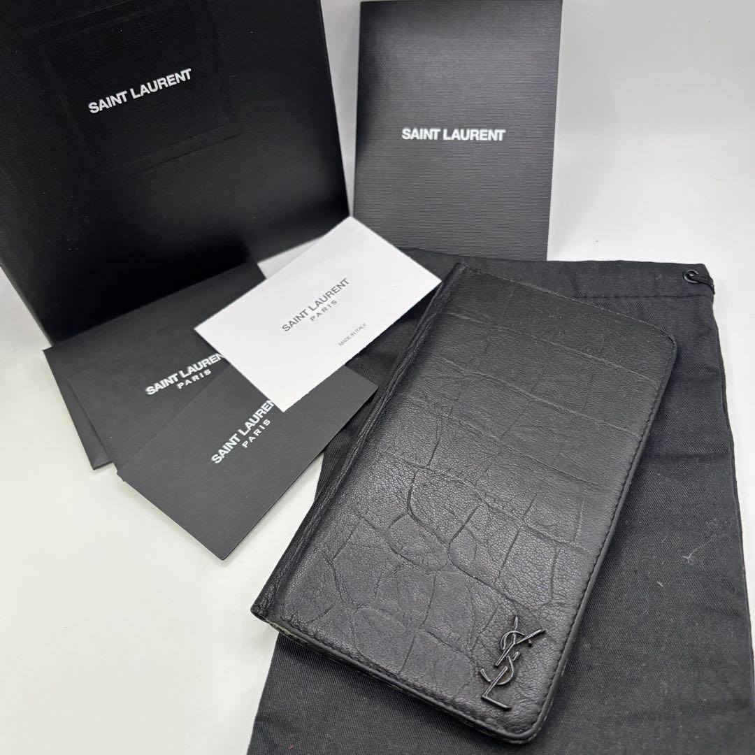 YVES SAINTLAURENT☆iPhone XS MAXスマホカバー手帳型