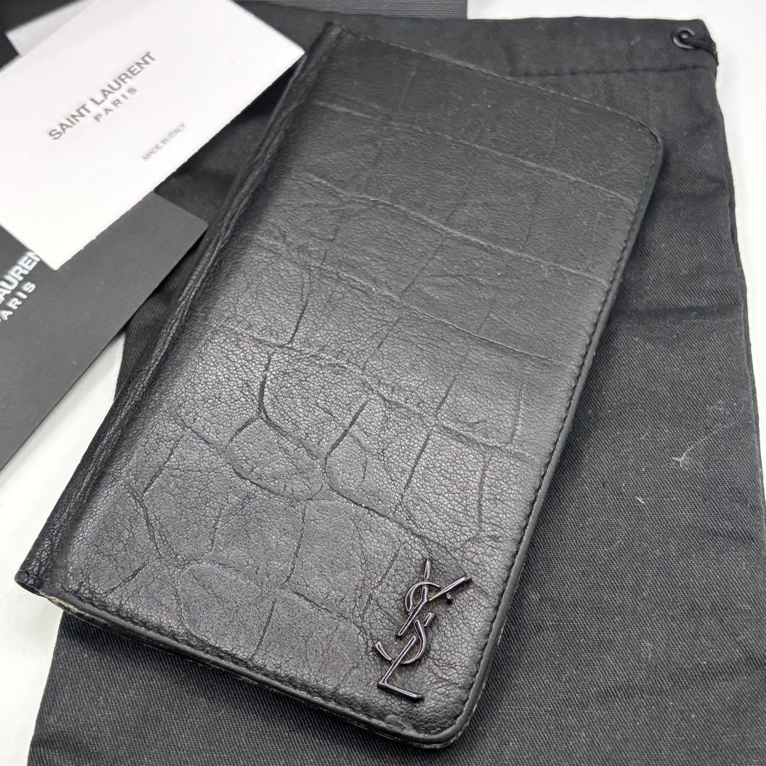 YVES SAINTLAURENT☆iPhone XS MAXスマホカバー手帳型