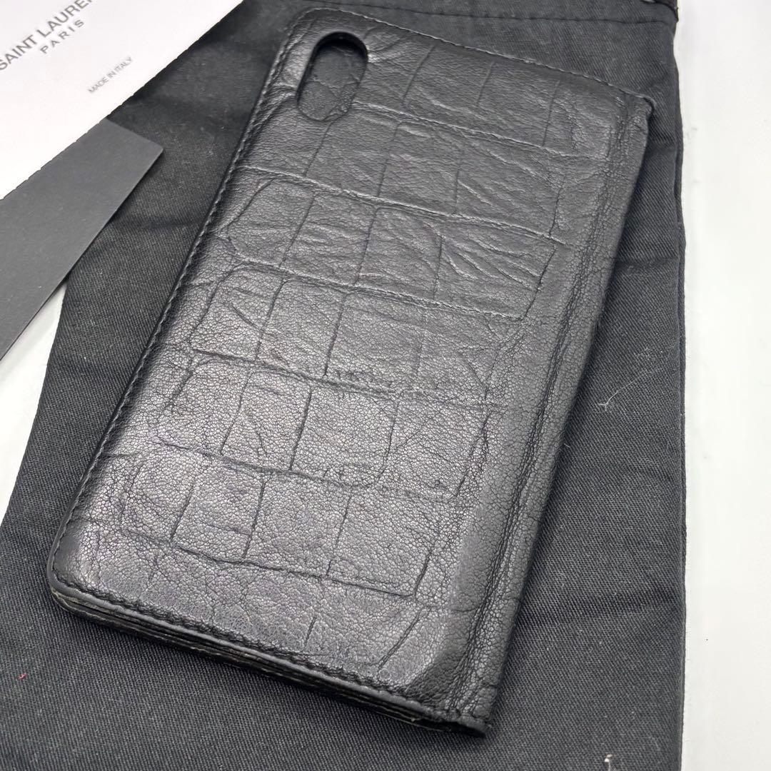 YVES SAINTLAURENT☆iPhone XS MAXスマホカバー手帳型