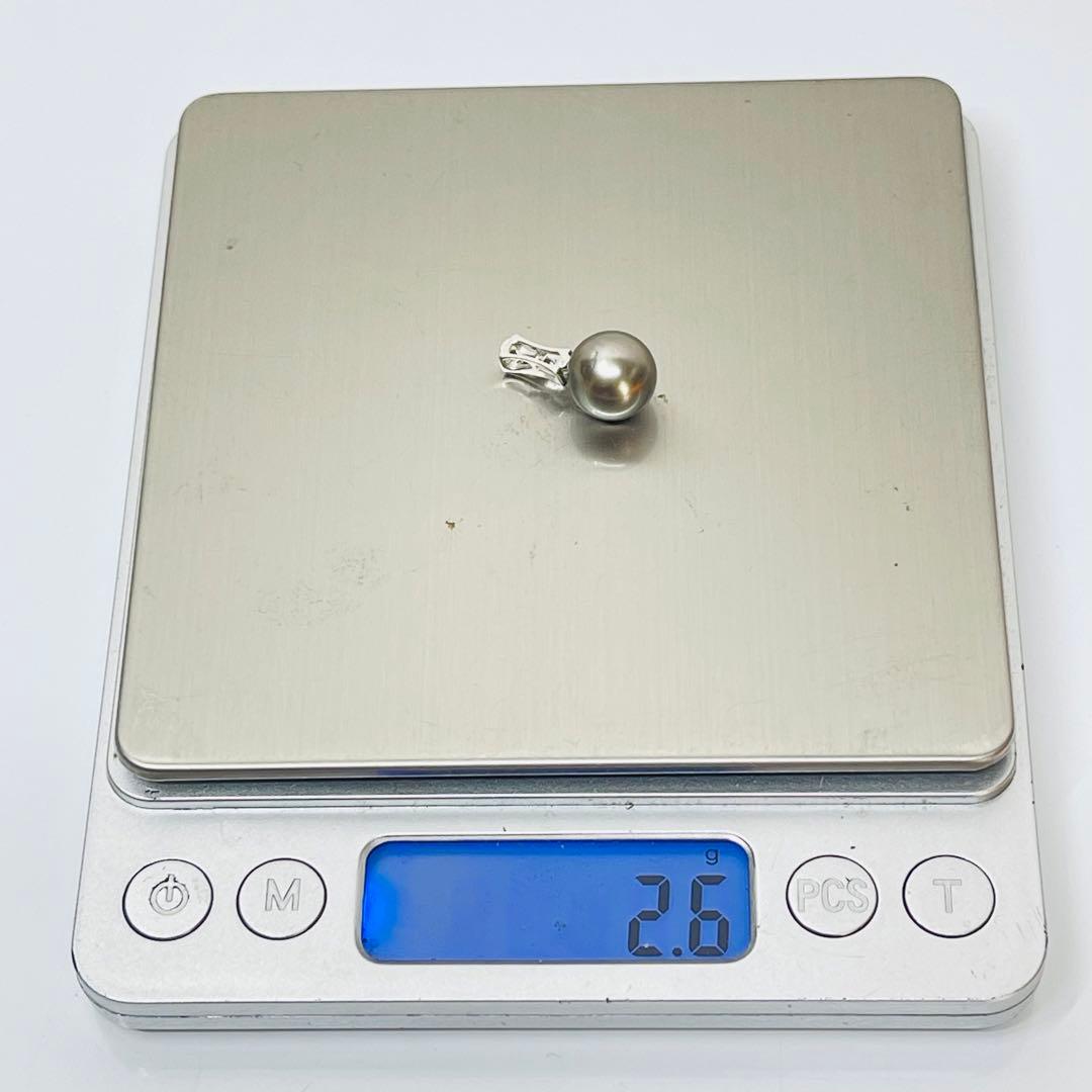 黒蝶真珠ダイヤモンドpt900ペンダントトップ