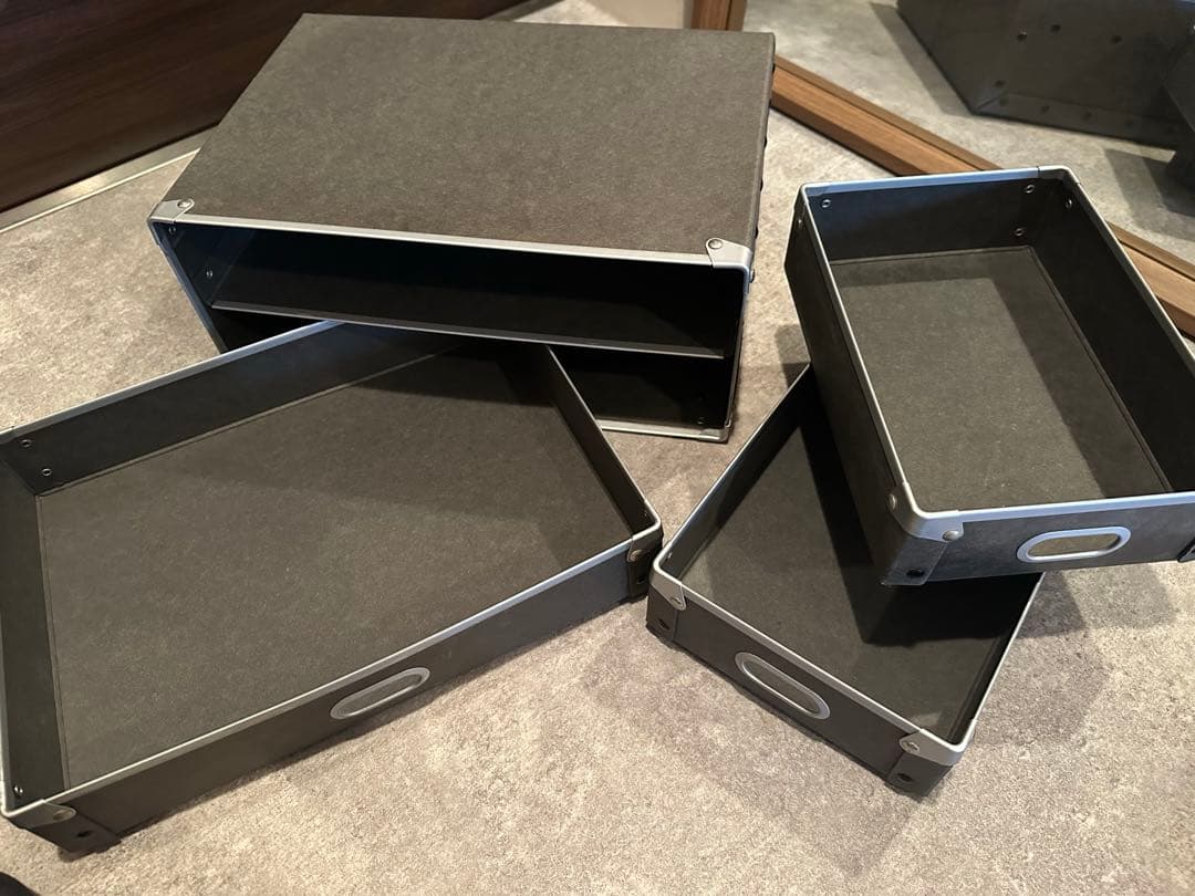 【廃盤品】無印良品 硬質パルプボックス　引き出しタイプ 2セット
