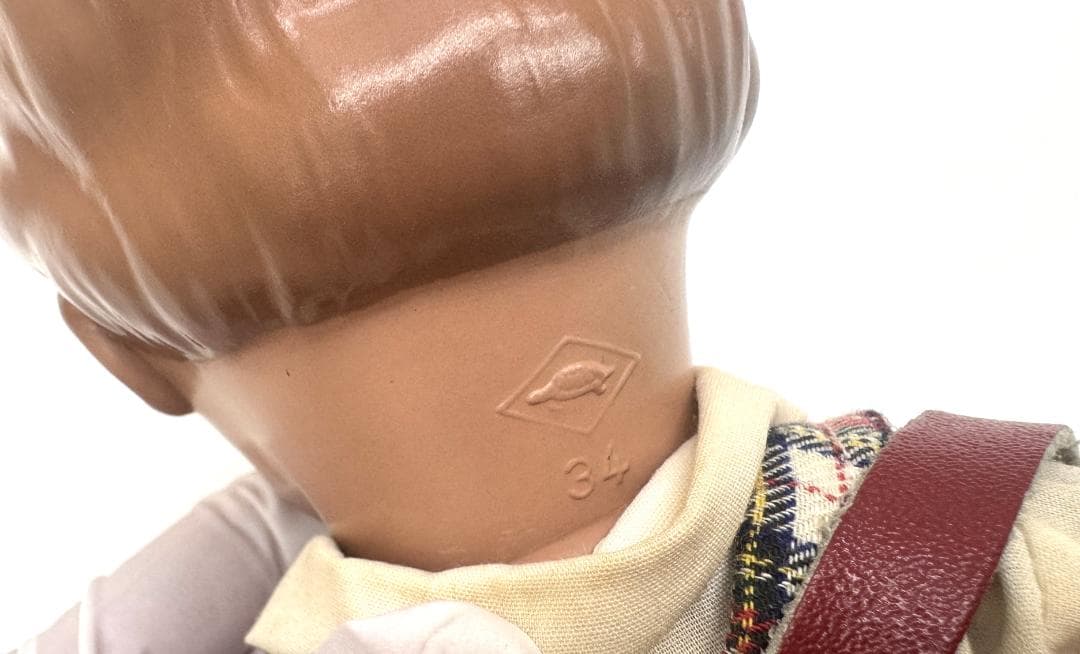 ★カーマ 西洋人形 ドイツ　シルトレート社 セルロイド製 手足可動　高さ34cm