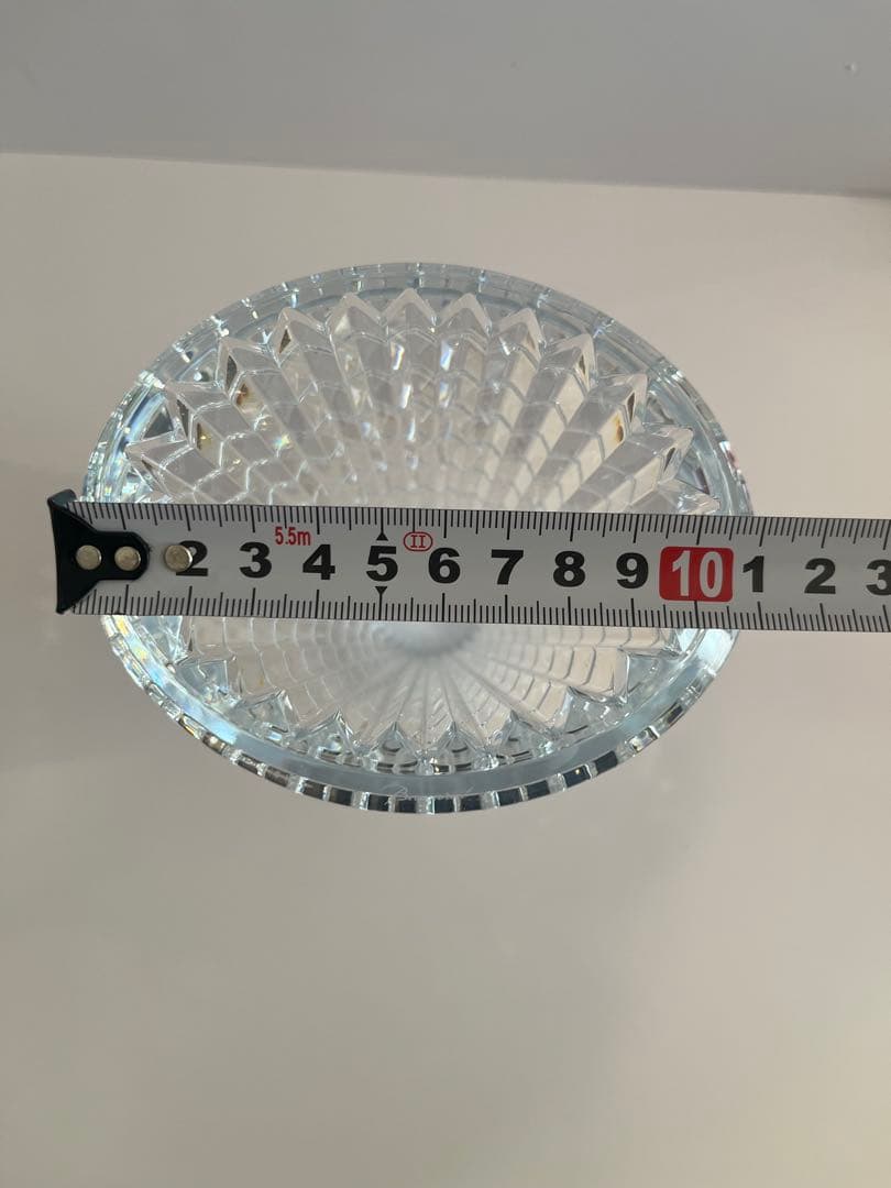 Baccarat クリスタル花瓶 直径約10cm