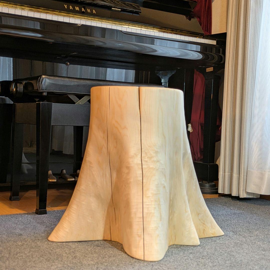 檜　大型　切り株　丸太　椅子　スツール　高さ約44.5㎝