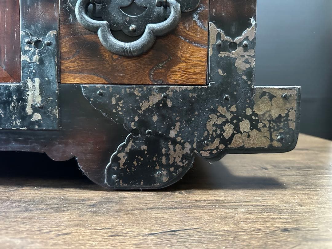 民芸鍵付車箪笥　和家具