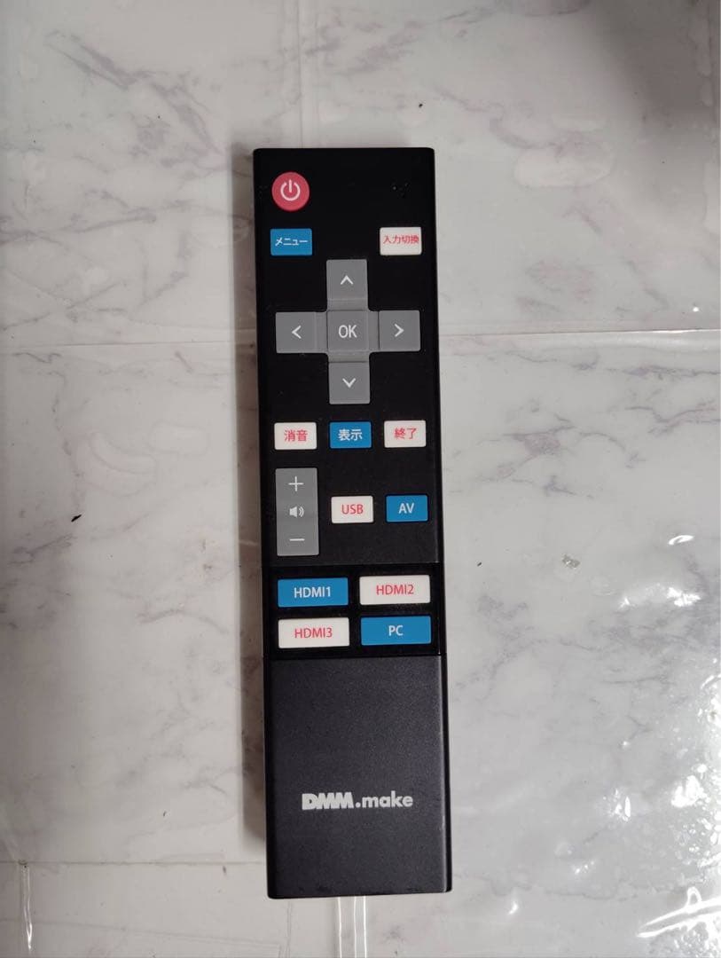 即日受渡❣️全国送料込DMM65V型4K液晶モニターHDR対応スピーカーリモコン