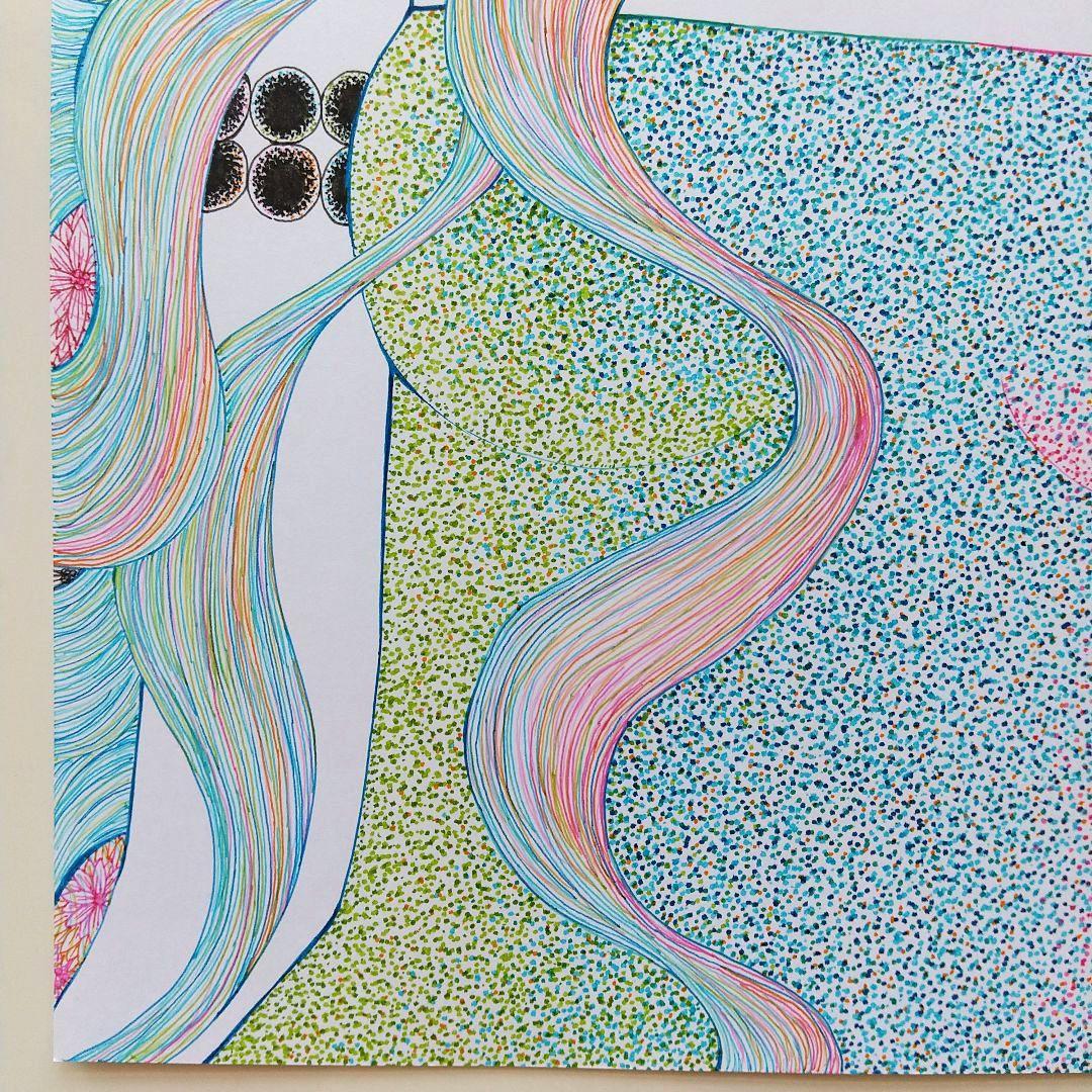 原画 「黒い首飾り」