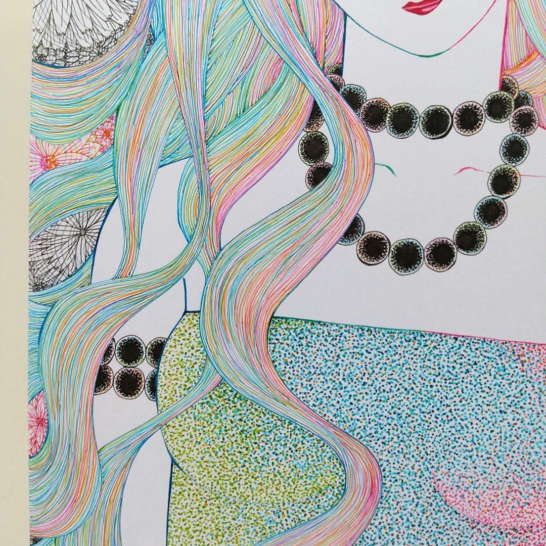 原画 「黒い首飾り」