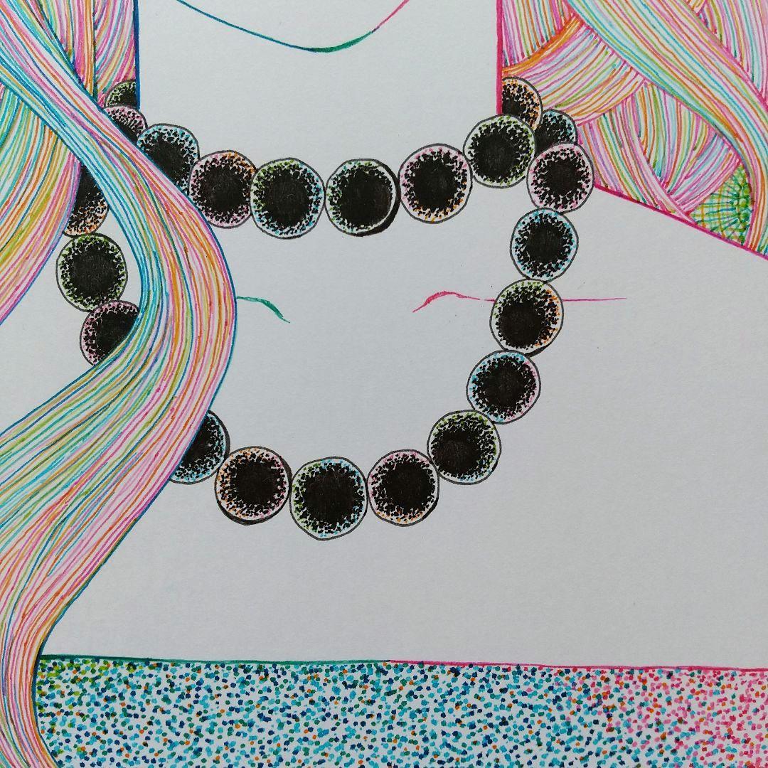 原画 「黒い首飾り」