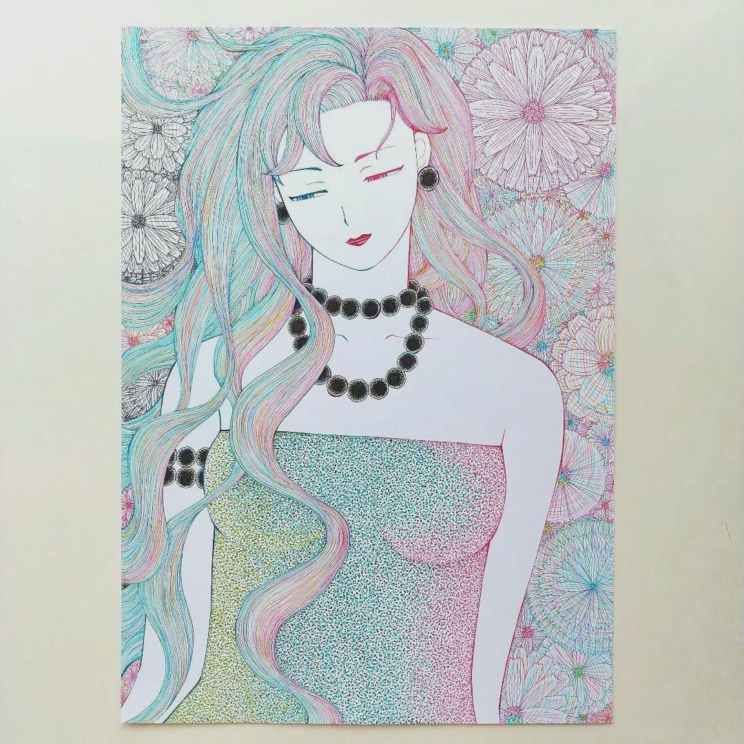 原画 「黒い首飾り」