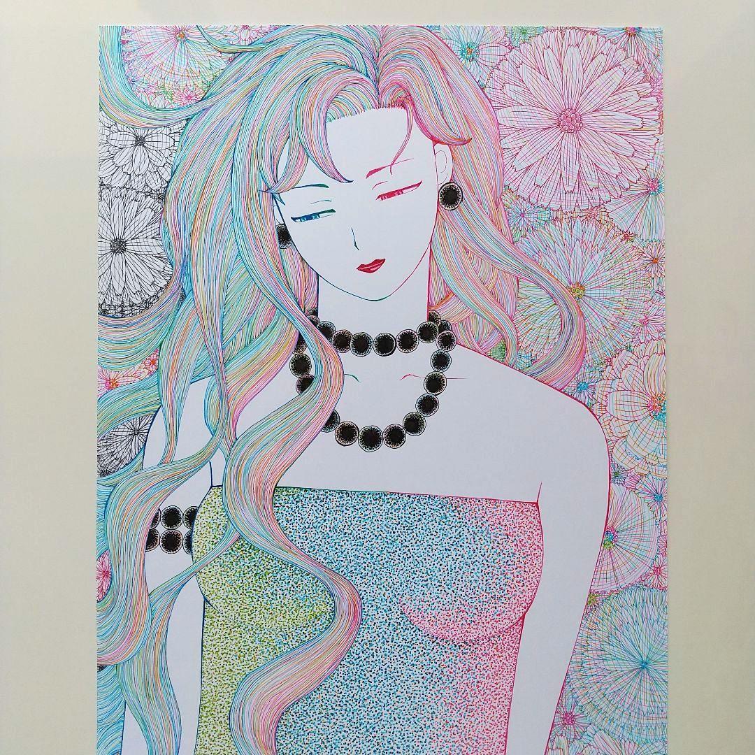 原画 「黒い首飾り」