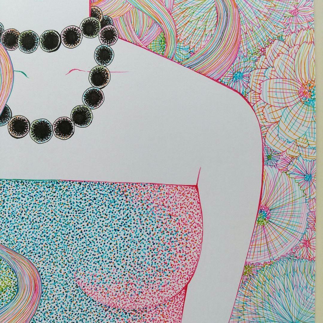 原画 「黒い首飾り」