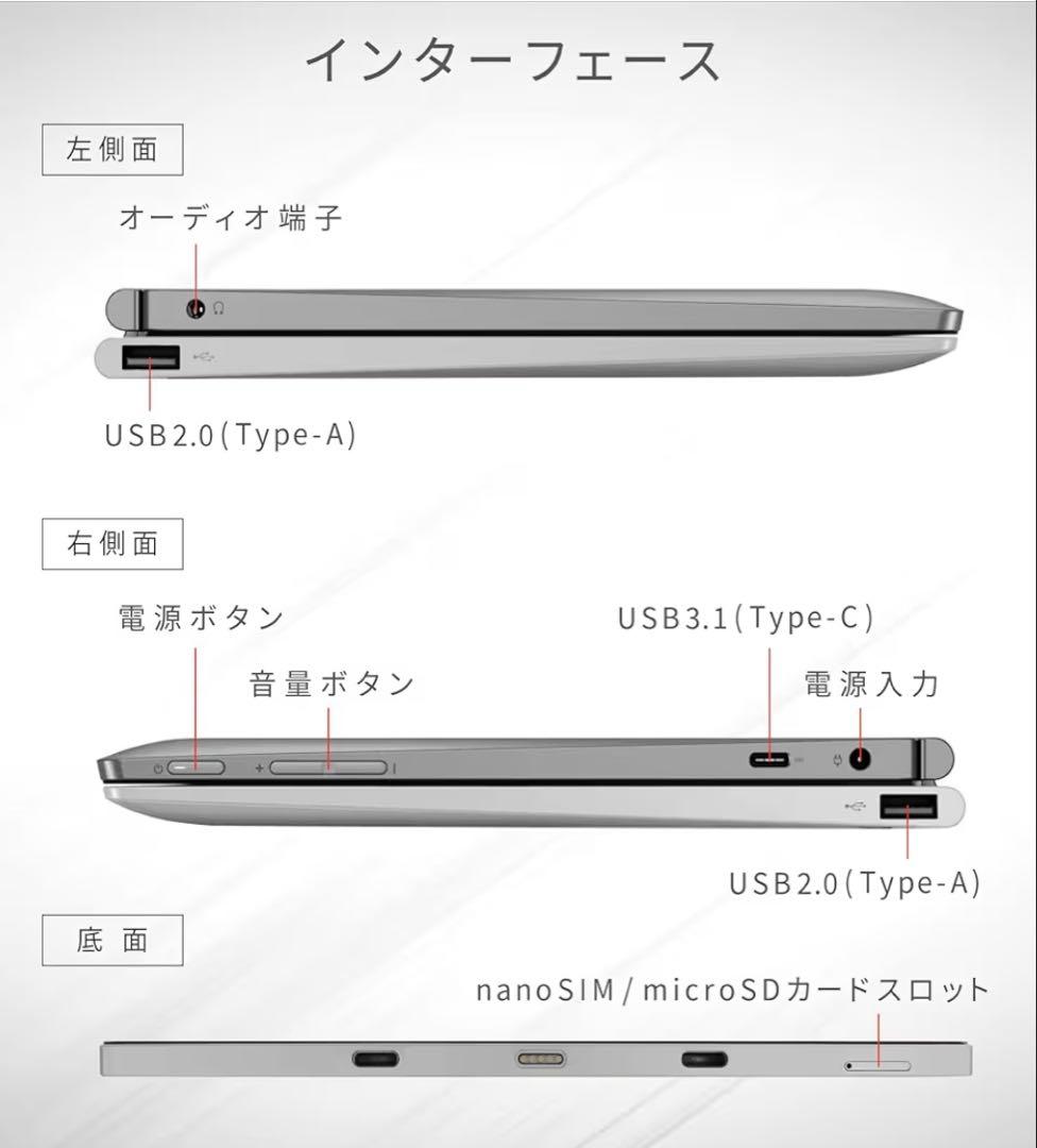 新品 Lenovo IdeaPad D330 Windows11Pro 10.1