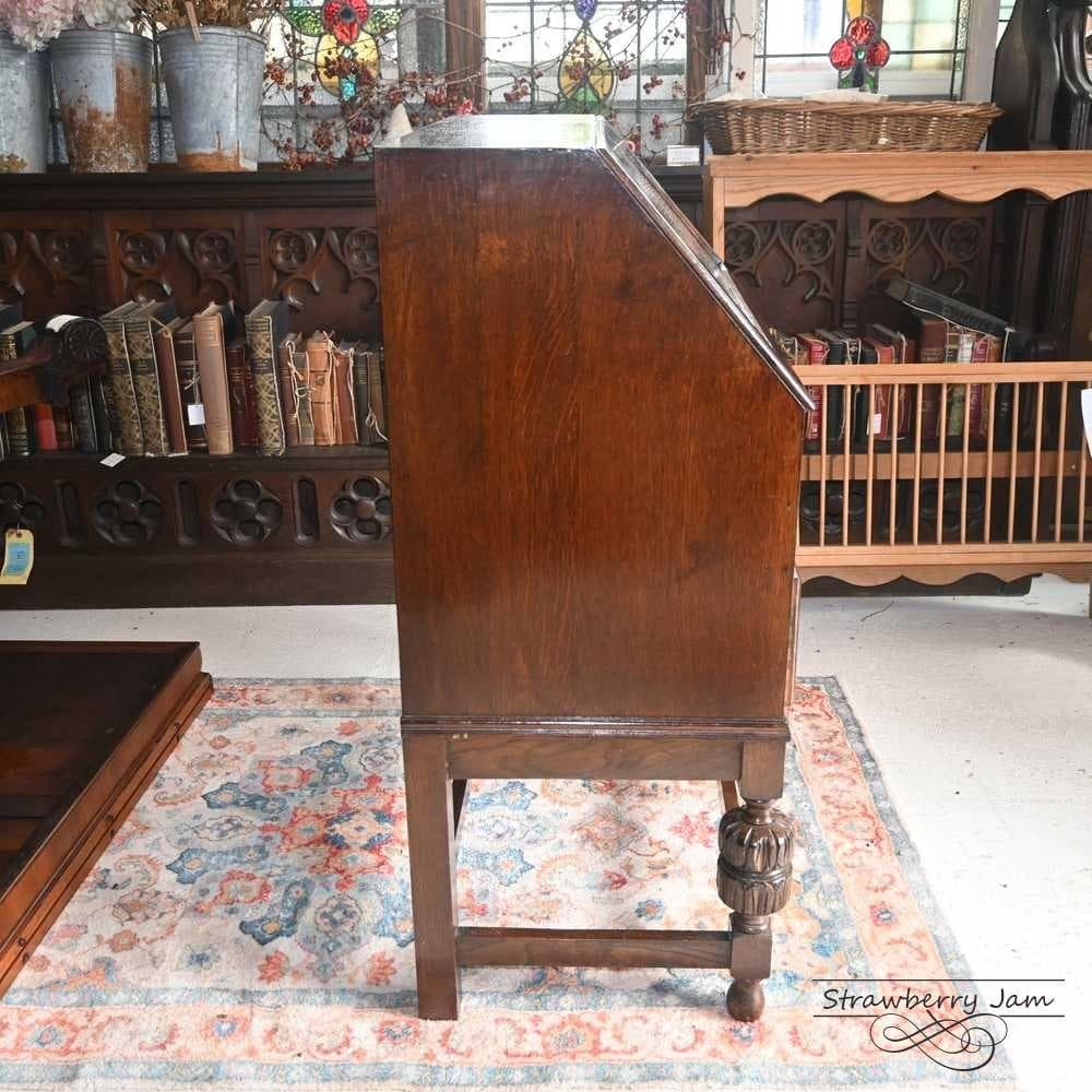 L3710-84 英国アンティーク オーク ライティングビューロー デスク