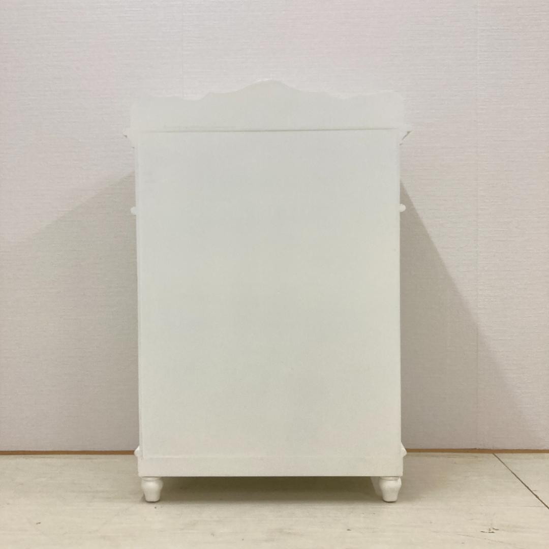 カトラリーキャビネット　ホワイトローズ　フレンチテイスト　姫家具