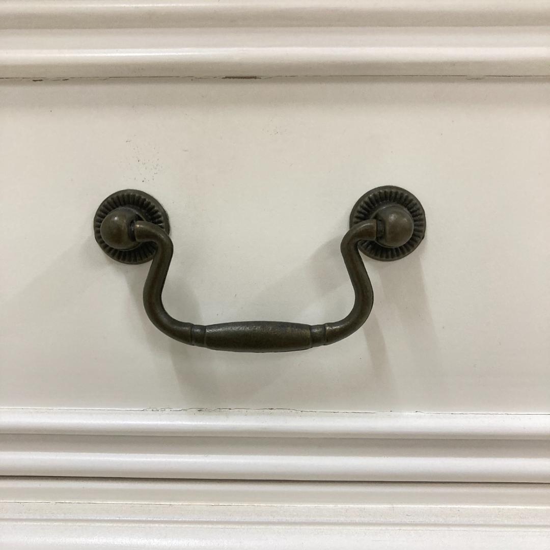 カトラリーキャビネット　ホワイトローズ　フレンチテイスト　姫家具