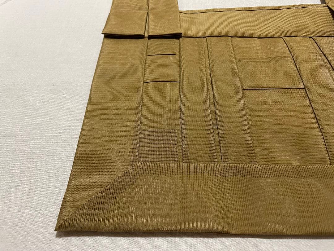 【やたまる】正絹　駒絽　黄土色　臨済宗　1尺絡子