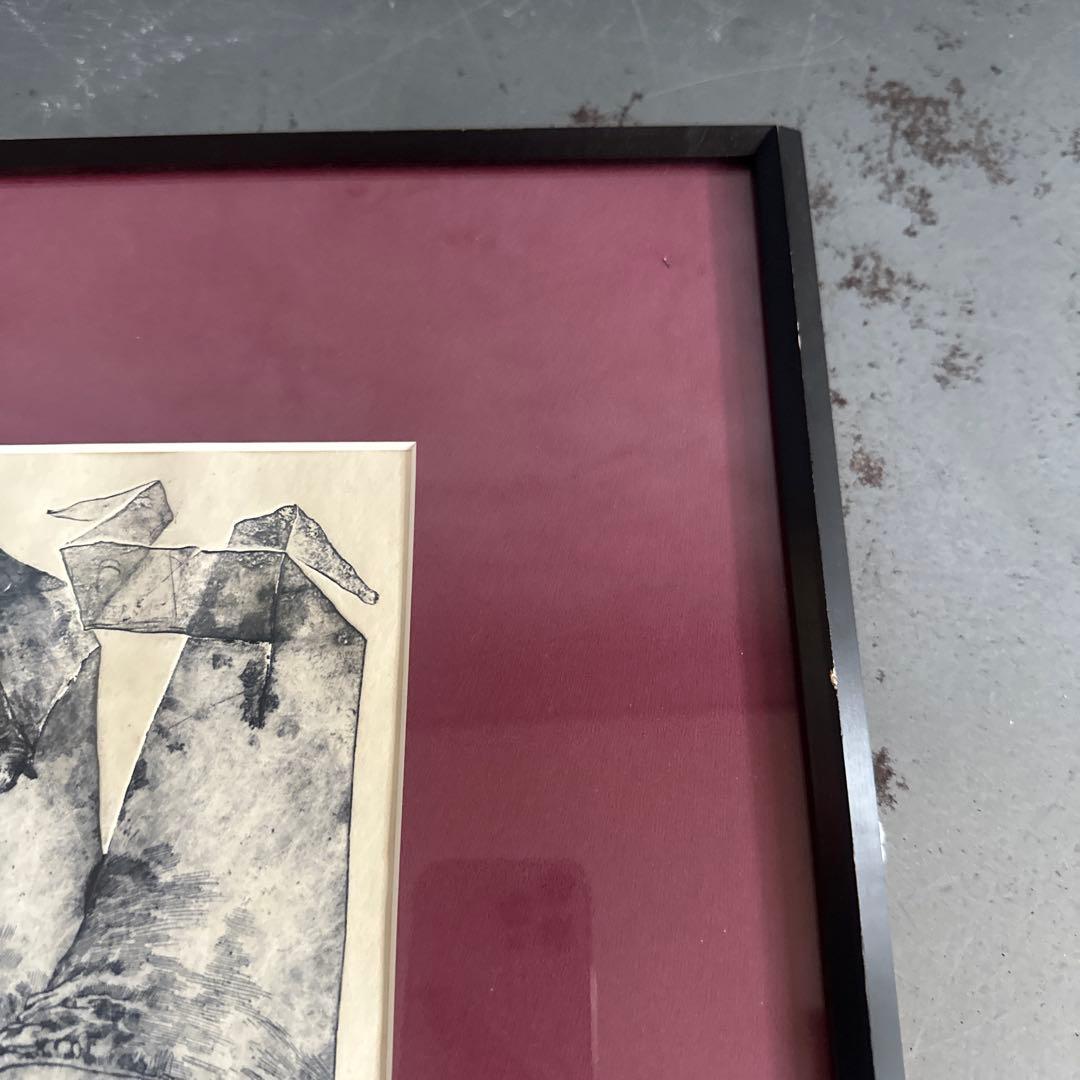 とても素敵❣️ヴィンテージ　リトグラフ 人物と風景