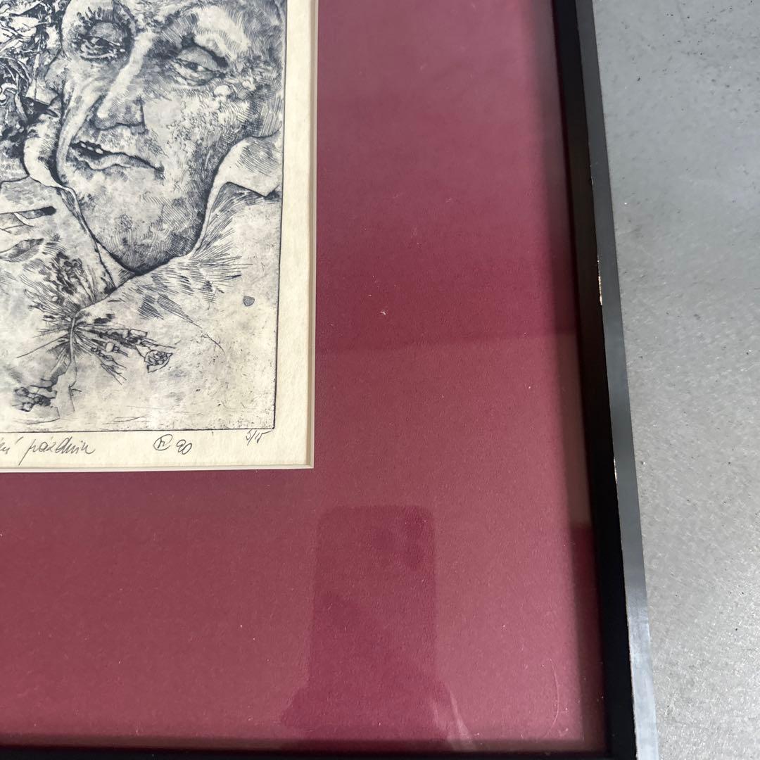 とても素敵❣️ヴィンテージ　リトグラフ 人物と風景