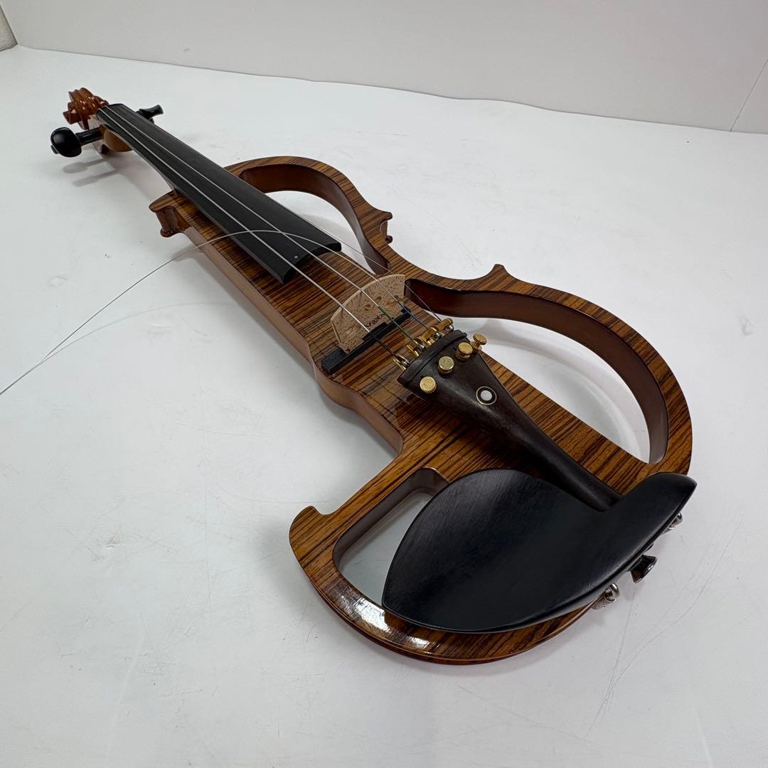 エレキバイオリン 4/4 サイレントタイプ ケース・弓付き 現状品