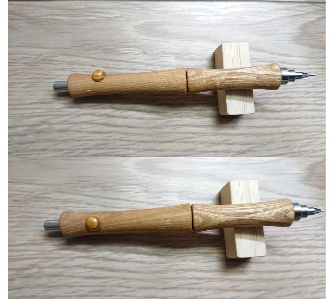 木軸シャープペンシル　PG-オーク  T-1　シャーペン　製図用　木製　PG