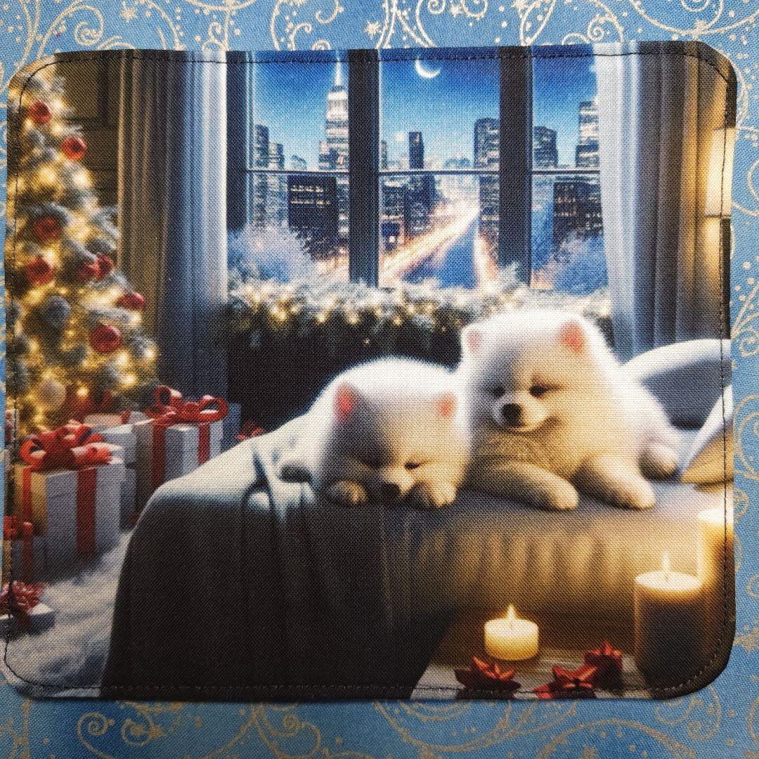 ご確認用Youretia ポメラニアンちゃん柄　4重ハンカチ　ハンドメイド