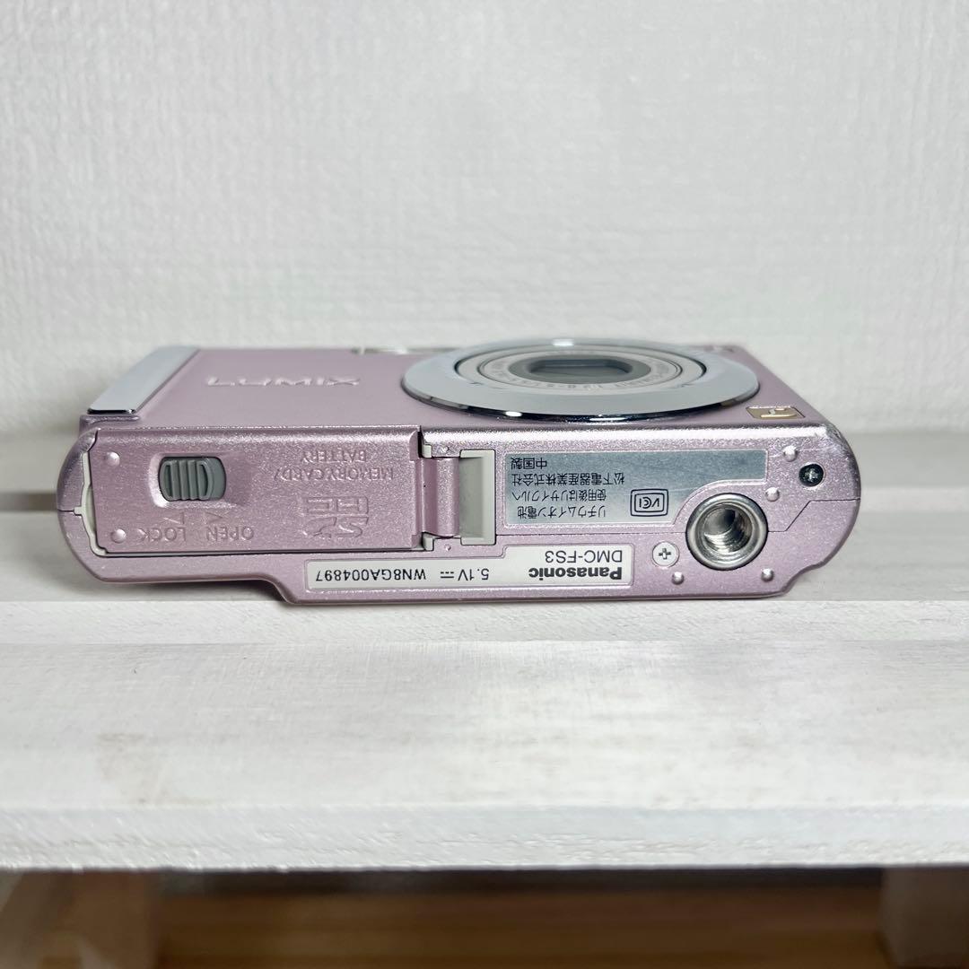 パナソニック　ルミックス　LUMIX DMC-FS3　デジカメ　ピンク