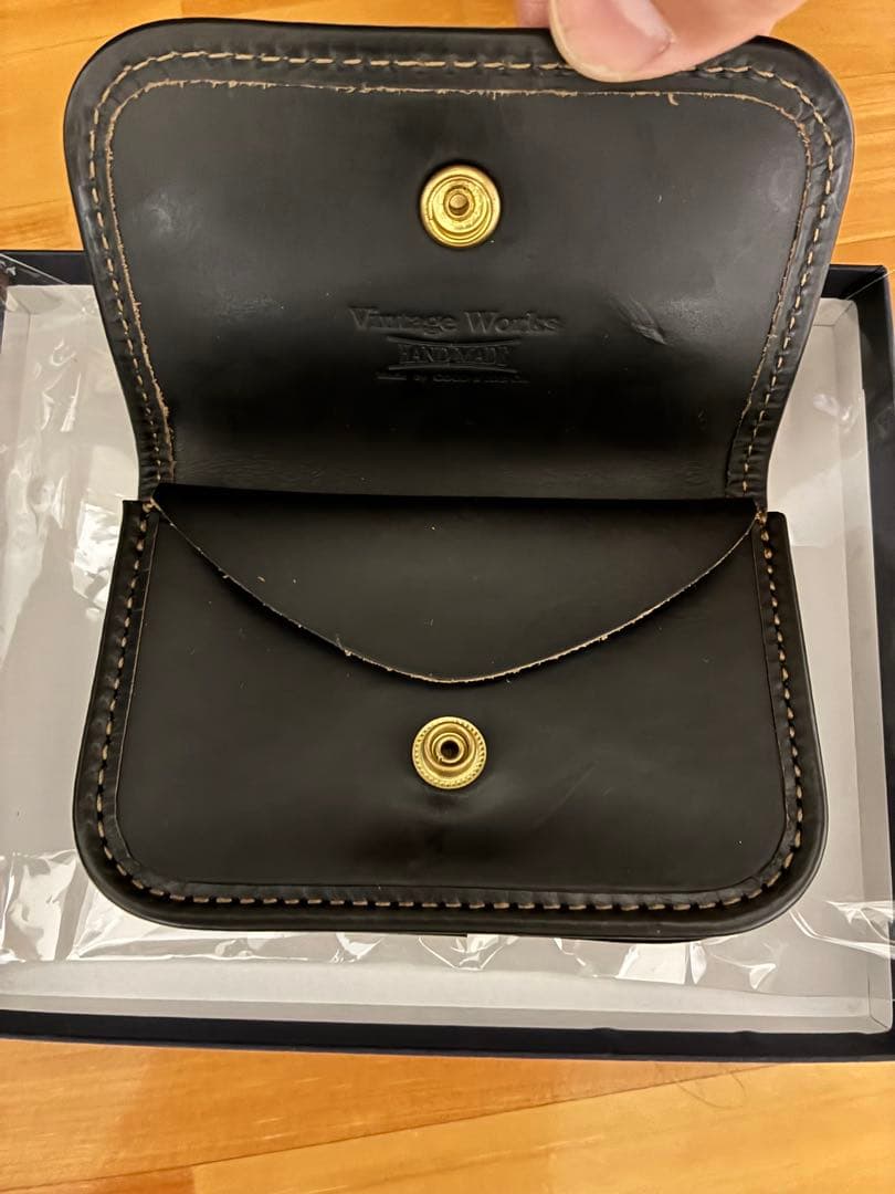 Vintage Works 黒 レザー ミニ財布