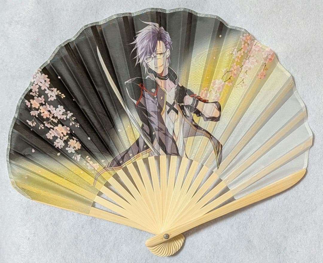 明石国行　刀剣乱舞　グッズセット　アクリルスタンド　缶バッジ　うちわ　扇子