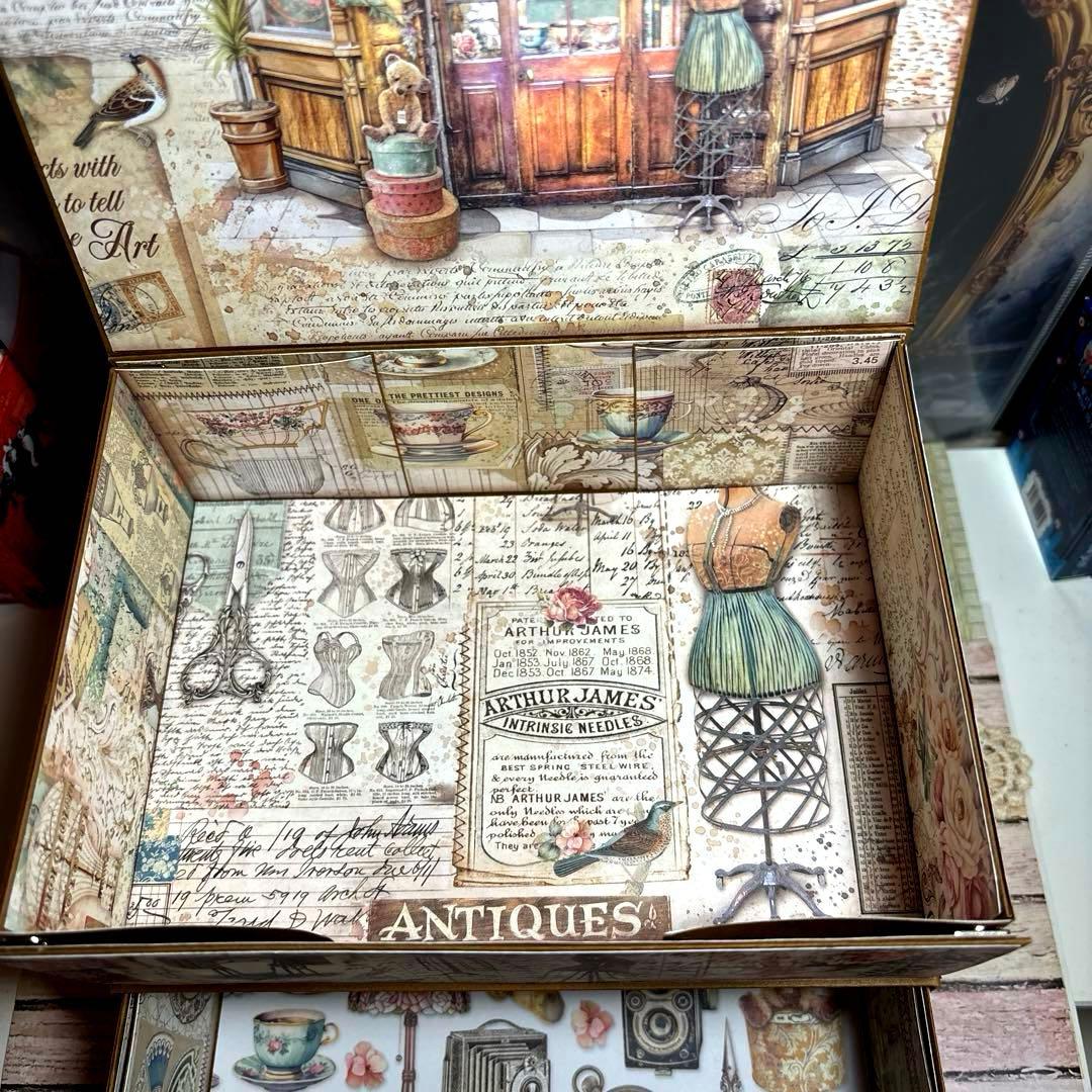 ３０７【新型】スタンペリアBROCANTE おすそ分け引き出し付収納ボックス２段