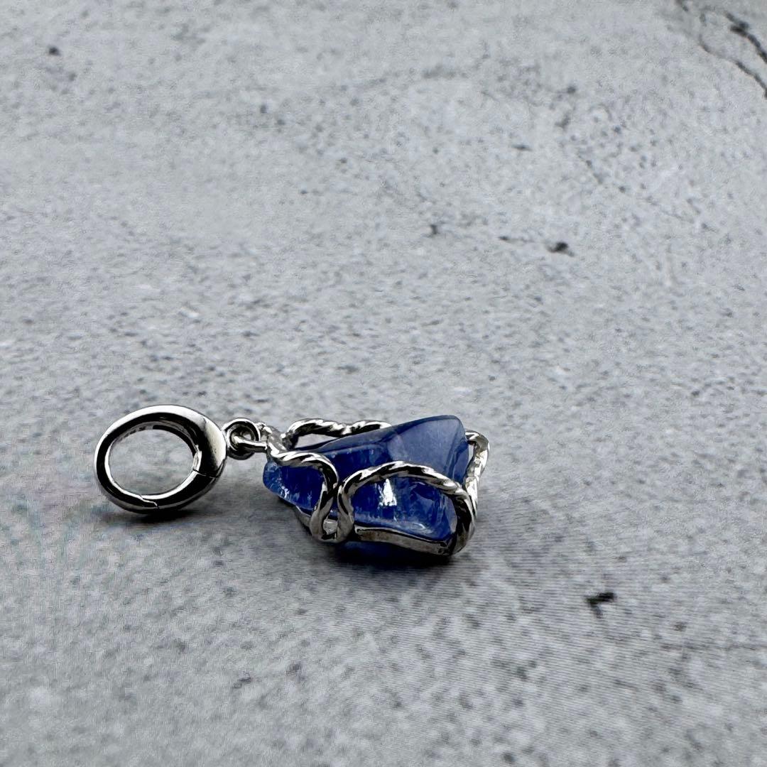 P-30デュモルチェライトペンダントトップ　天然石　s925シルバーアクセサリー